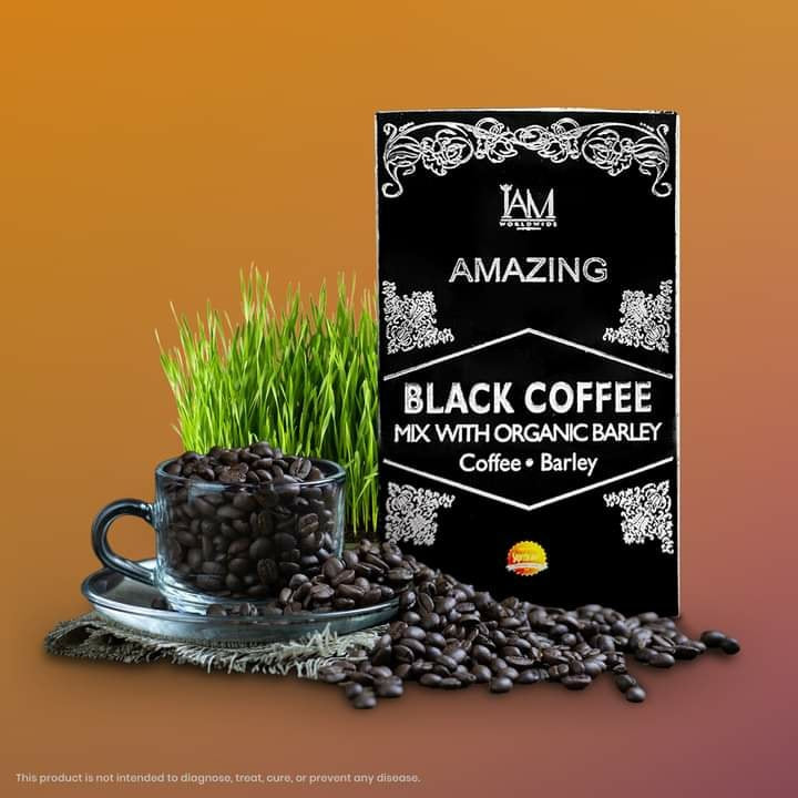 IAM Worldwide BLack Coffee with Organic Barley 2.5g x 10 sachet