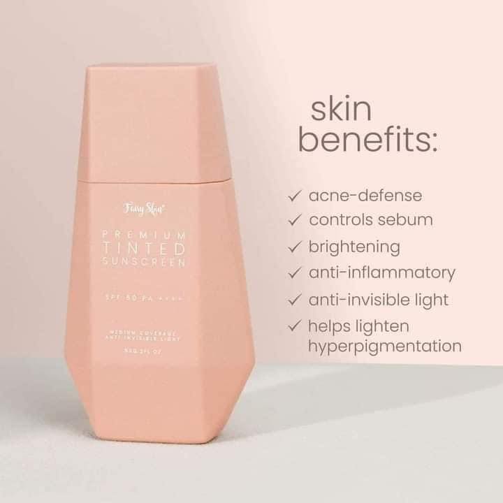 Fairy Skin Premium Tinted Sunscreen SPF 50 PA+++, 50g