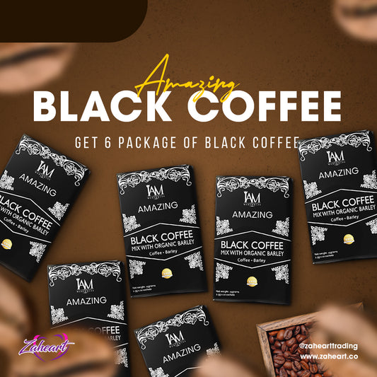 Amazing Black Coffee with Barley - Pack of 6