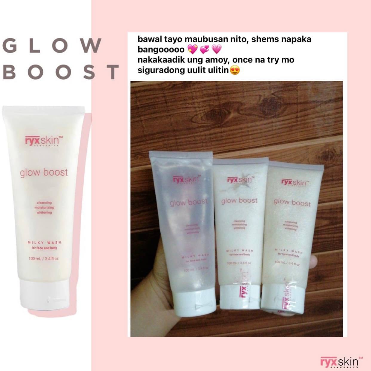 Ryxskin Sincerity Glow Boost milky face and body wash