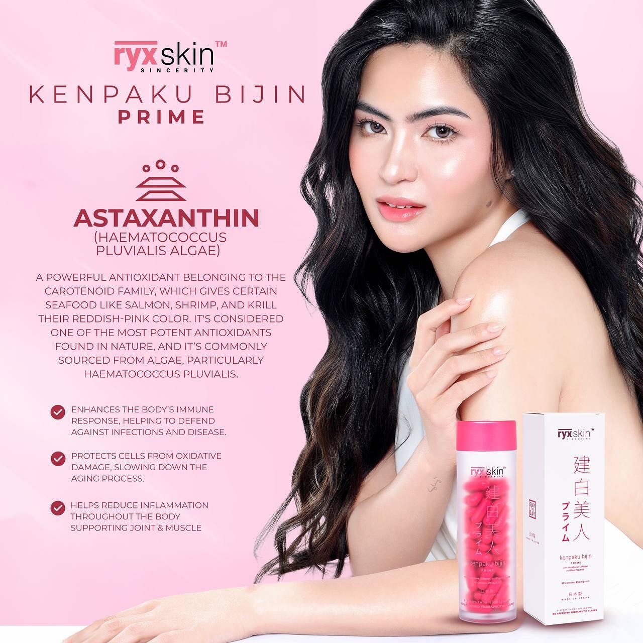 NEW! Kenpaku Bijin Prime 62 Capsules