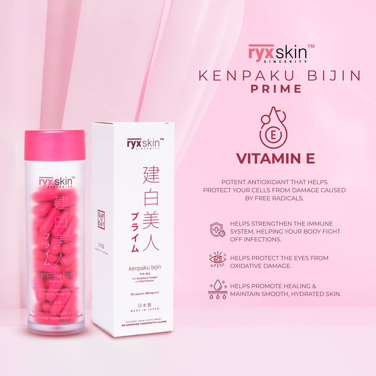 NEW! Kenpaku Bijin Prime 62 Capsules