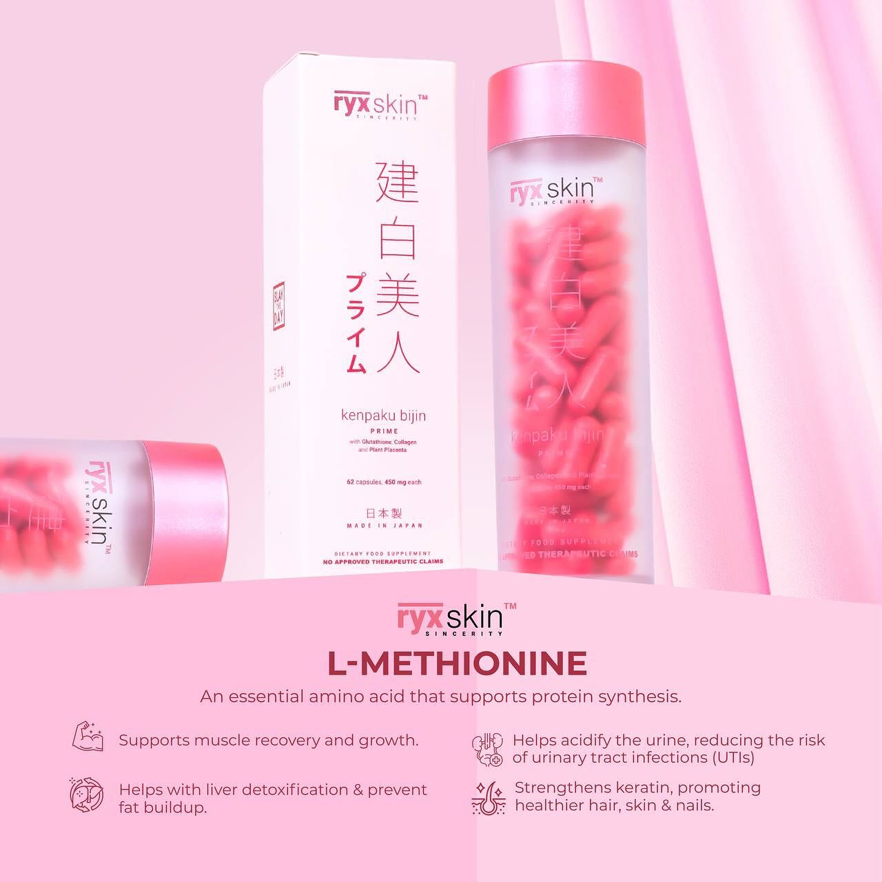 NEW! Kenpaku Bijin Prime 62 Capsules