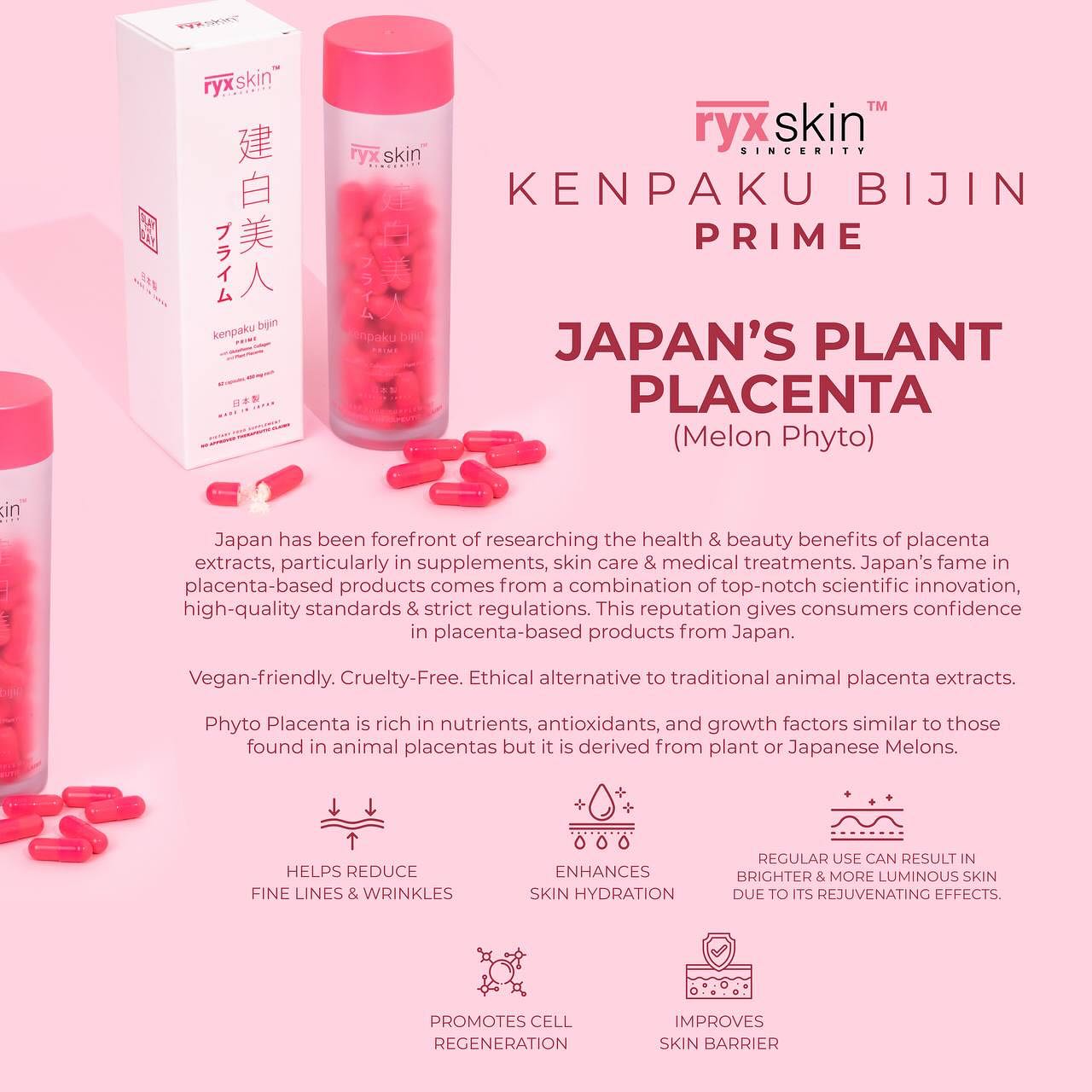 NEW! Kenpaku Bijin Prime 62 Capsules