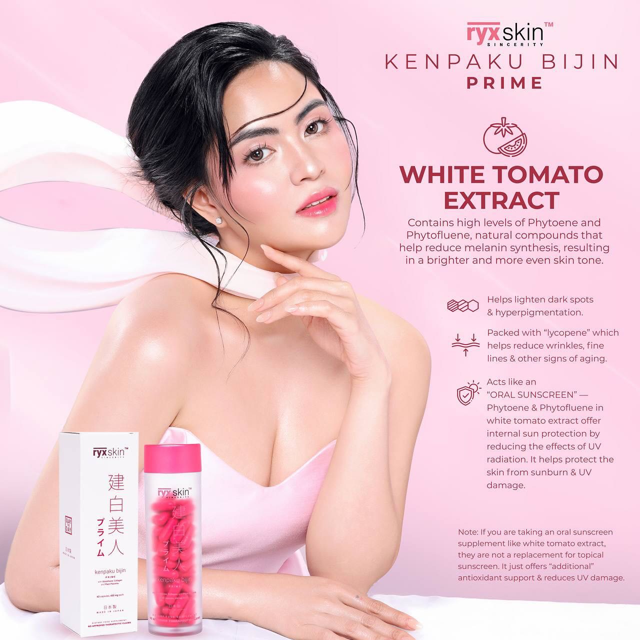 NEW! Kenpaku Bijin Prime 62 Capsules