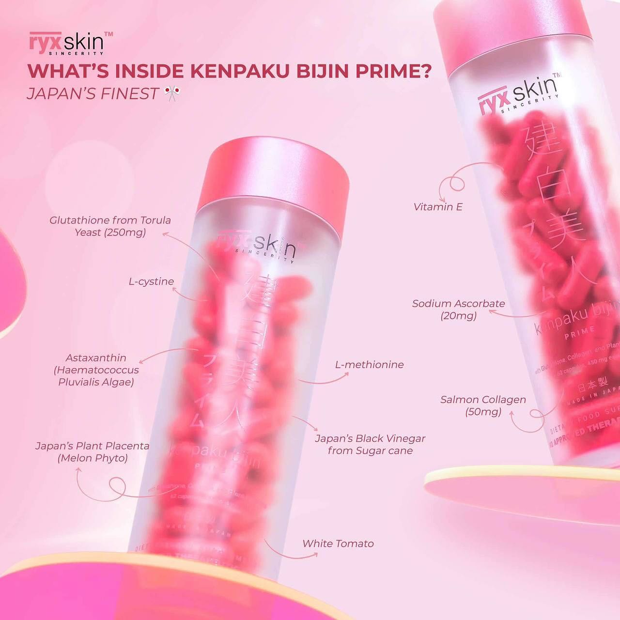 NEW! Kenpaku Bijin Prime 62 Capsules